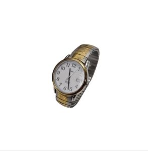 Timex Indiglo Two-Tone Men’s Watch – White Dial